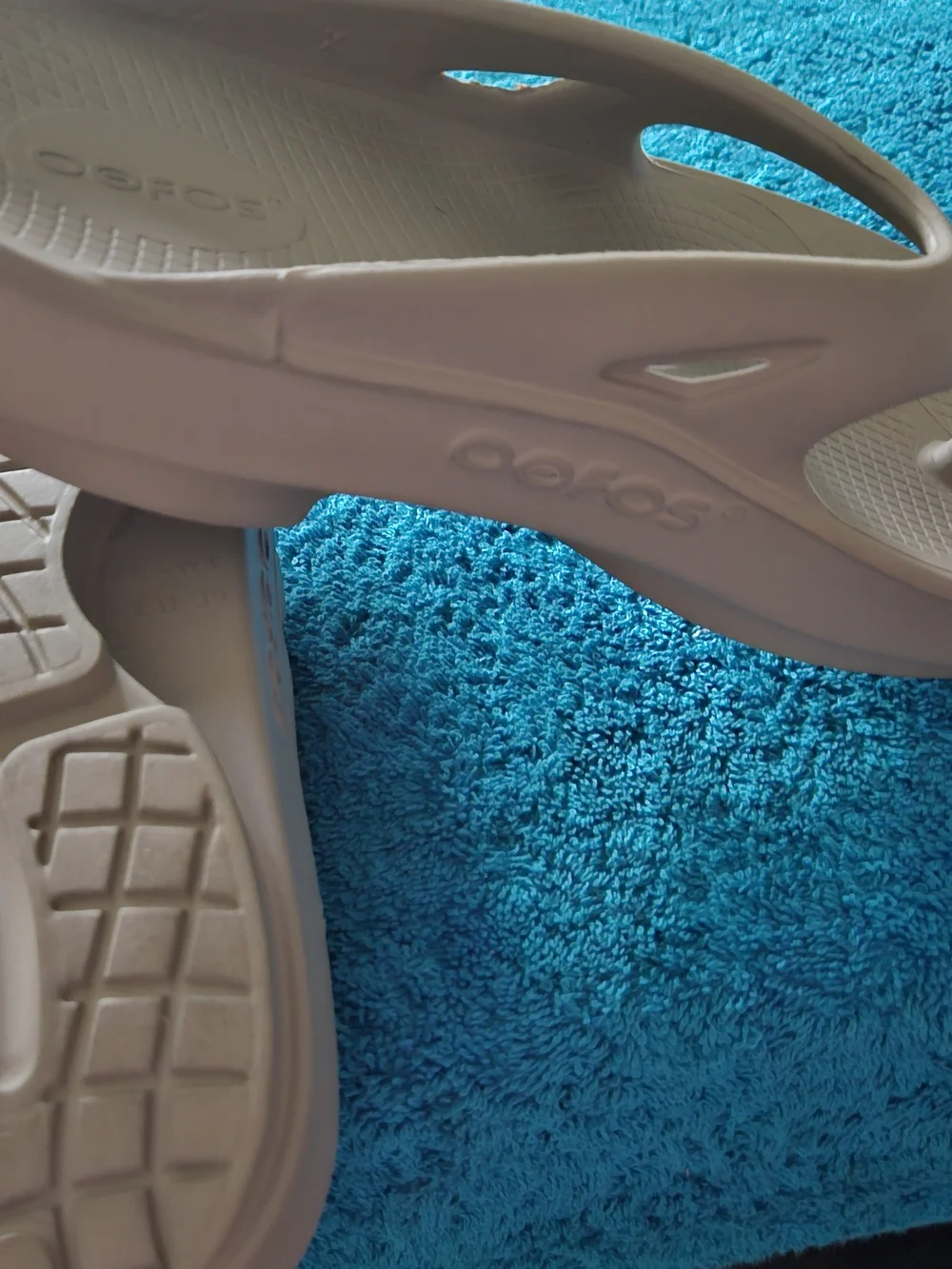 Oofos Men's OOriginal Sandals in Taupe - Lightweight Recovery Flip Flops